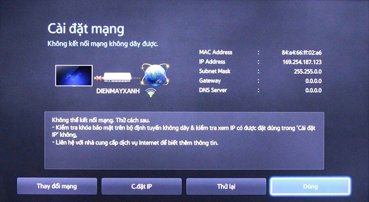 Tivi báo lỗi kết nối mạng? Hãy thử ngay 5 cách khắc phục sau đây
